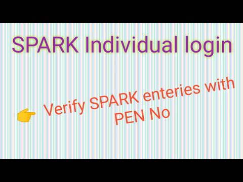 SPARK Individual login