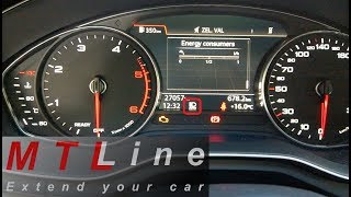 Audi A4 B9, MY2016  High Beam Assist activation  vključitev High Beam Assist sistema