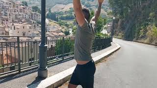 Steel Mace Bell - workout outdoor