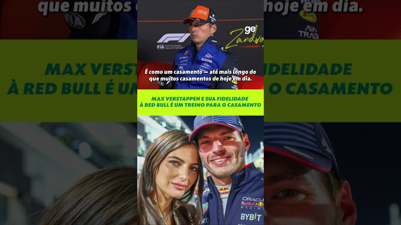 MAX VERSTAPPEN E SUA FIDELIDADE À RED BULL É UM TREINO PARA O CASAMENTO | #shorts | ge.globo