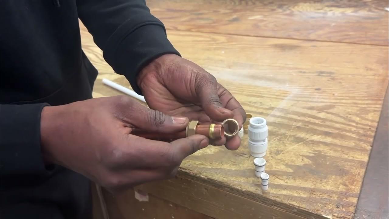 How to Join Plastic and Copper Pipes HOW IT DONE plumbing 