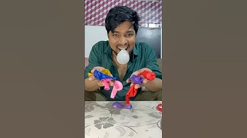 Bulb ka color kaise badle💡| colorful bulb using balloon #shorts #diy #fyb #experiment #trending