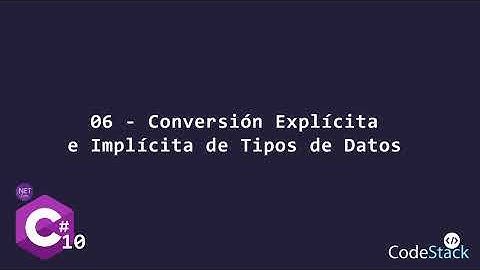 06 - Conversión Explicita e Implícita de Datos [C# .NET 6.0]