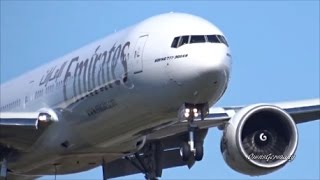 Emirates A6-EPU Boeing 777-300ER Test Flight Landing w/ RAT Deployed @ KPAE