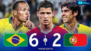 CRISTIANO RONALDO WATCHED BRAZIL HUMILIATE PORTUGAL WITH A HAT-TRICK AND A HISTORIC ROUT