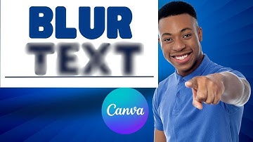 How To Blur Text in Canva ? (EASY TRICK)