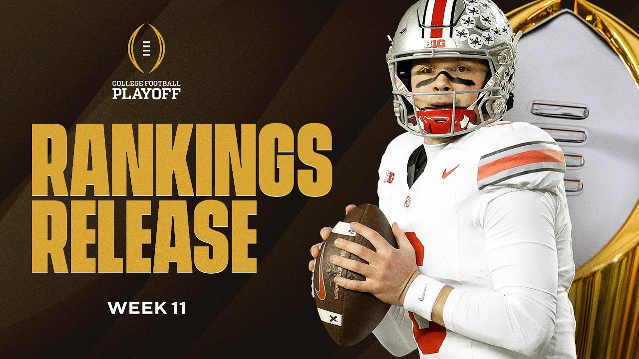 College Football Playoff rankings schedule, release dates