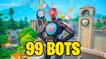 99 BOTS MAP FORTNITE CREATIVE - FIND VAULT KEYCARD LOCATIONS