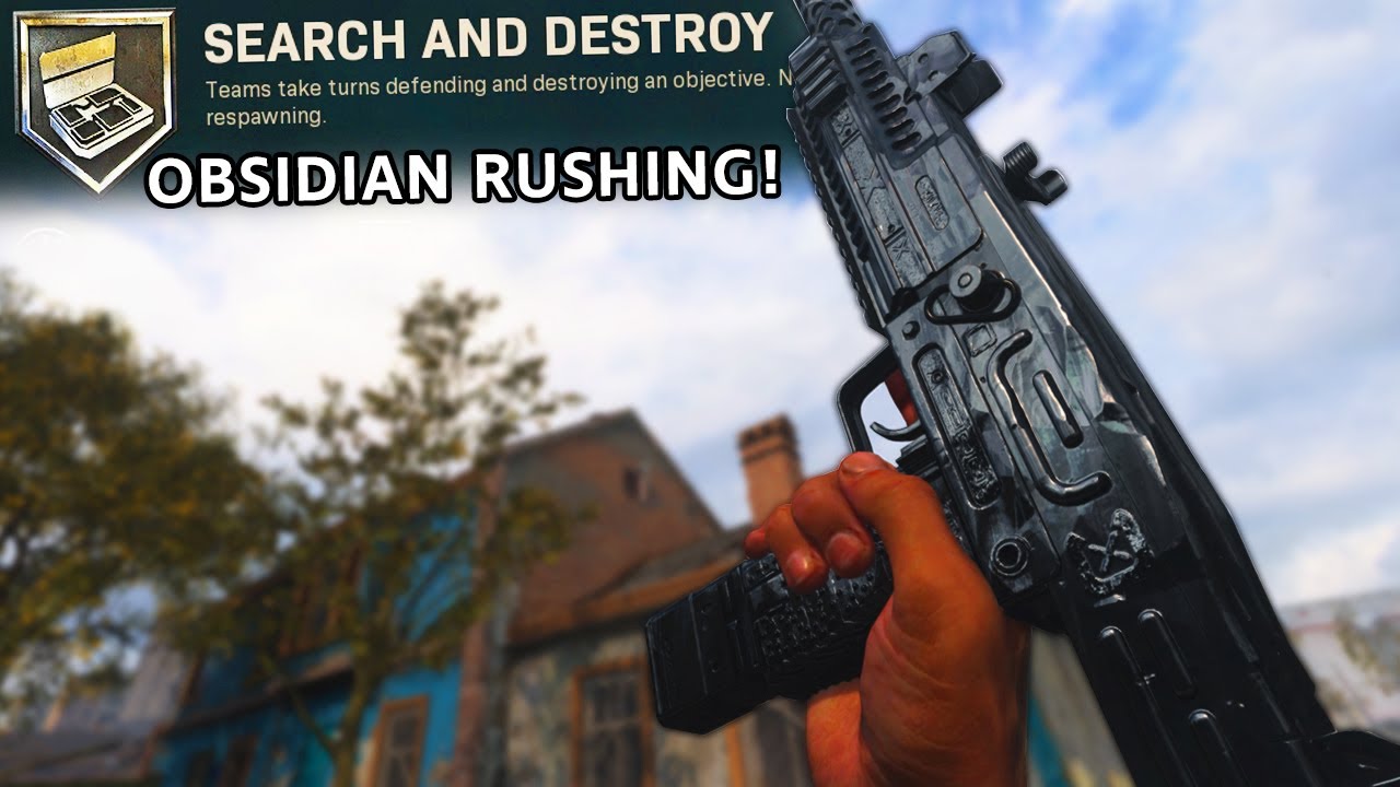 Obsidian Uzi Rushing! Modern Warfare Search and Destroy