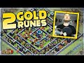 TWO GOLD RUNES, ONE VIDEO!  TH13 FARM TO MAX