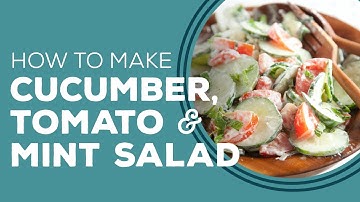Cucumber Tomato and Mint Salad by Paula Deen - Blast from the Past