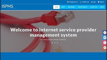 Internet Service Provider Website