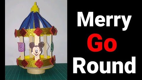 Merry go round / paper craft / how to make merry go round craft / easy to make By Kanchan Creation..