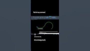 Path Array/ Arraypath commandAutoCAD tips and tricksautodesk #autocad#autocadpatharray #array