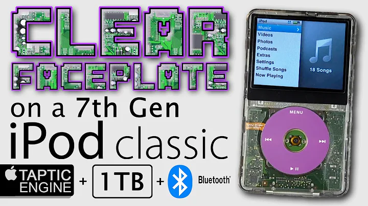 How to install a clear 5th gen frontplate on an iPod classic 6/7th Gen