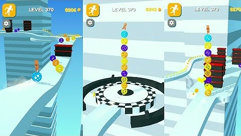 Stack Rider ⚾🎾⚽ All Levels Gameplay Walkthrough (Android,ios) Level - 370 #Shorts
