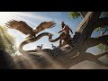prehistoric tribe vs giant python | the eagle mother’s fight for survival