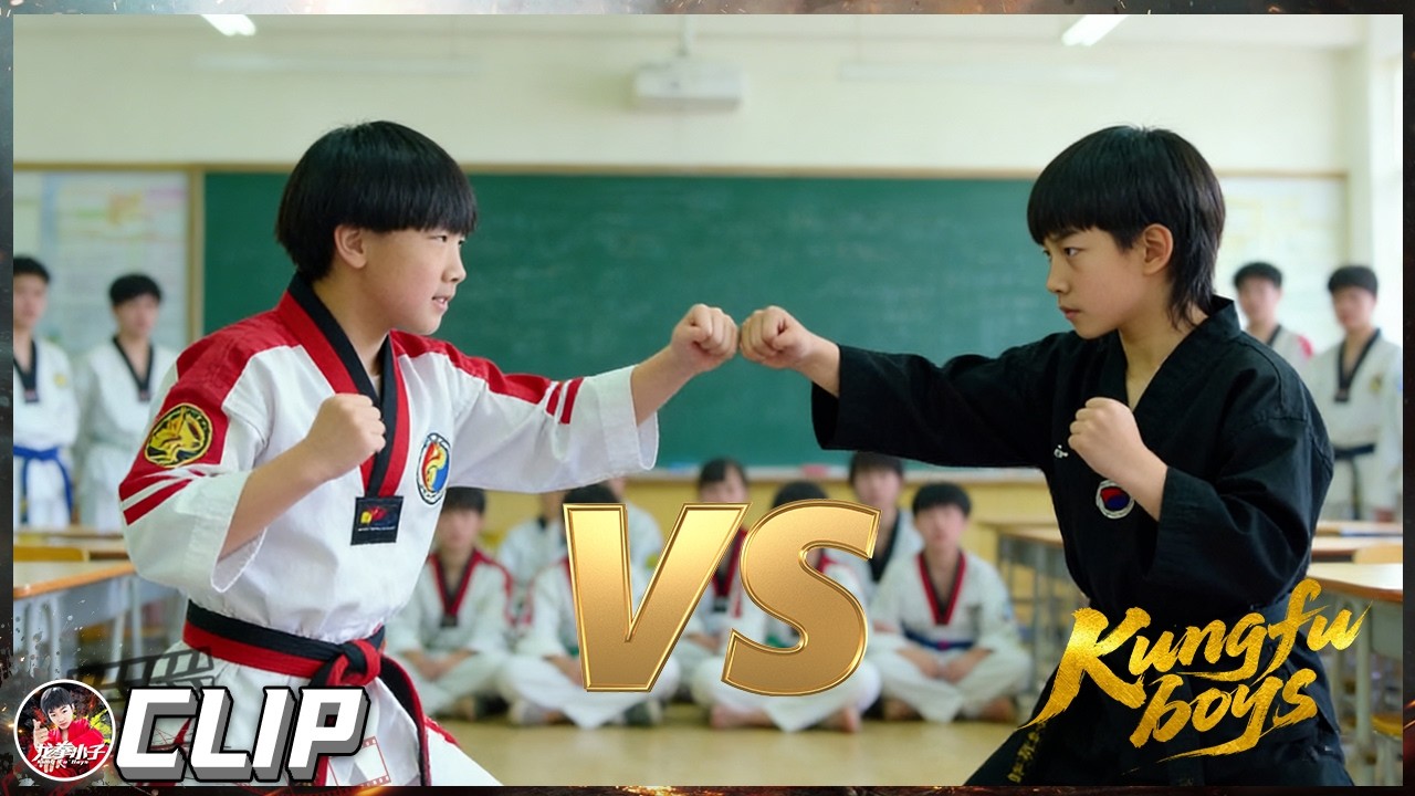 林秋楠刚从美国转学就遭到霸凌？重拳出击 单挑校霸【ES SUB】#龙拳小子 #林秋楠 #kungfuboys