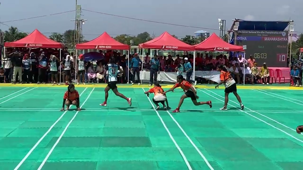 Maharashtra🆚Odisha women final match. 57th senior national kho- kho championship,202425