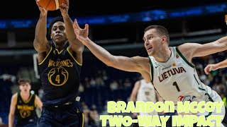 Brandon McCoy Jr. | Two-Way Impact vs. Lithuania | Michigan Basketball