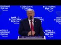 Trump addresses the World Economic Forum