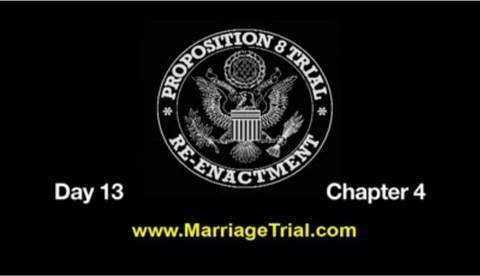 Prop 8 Trial Re-enactment, Day 13, Chapter 4