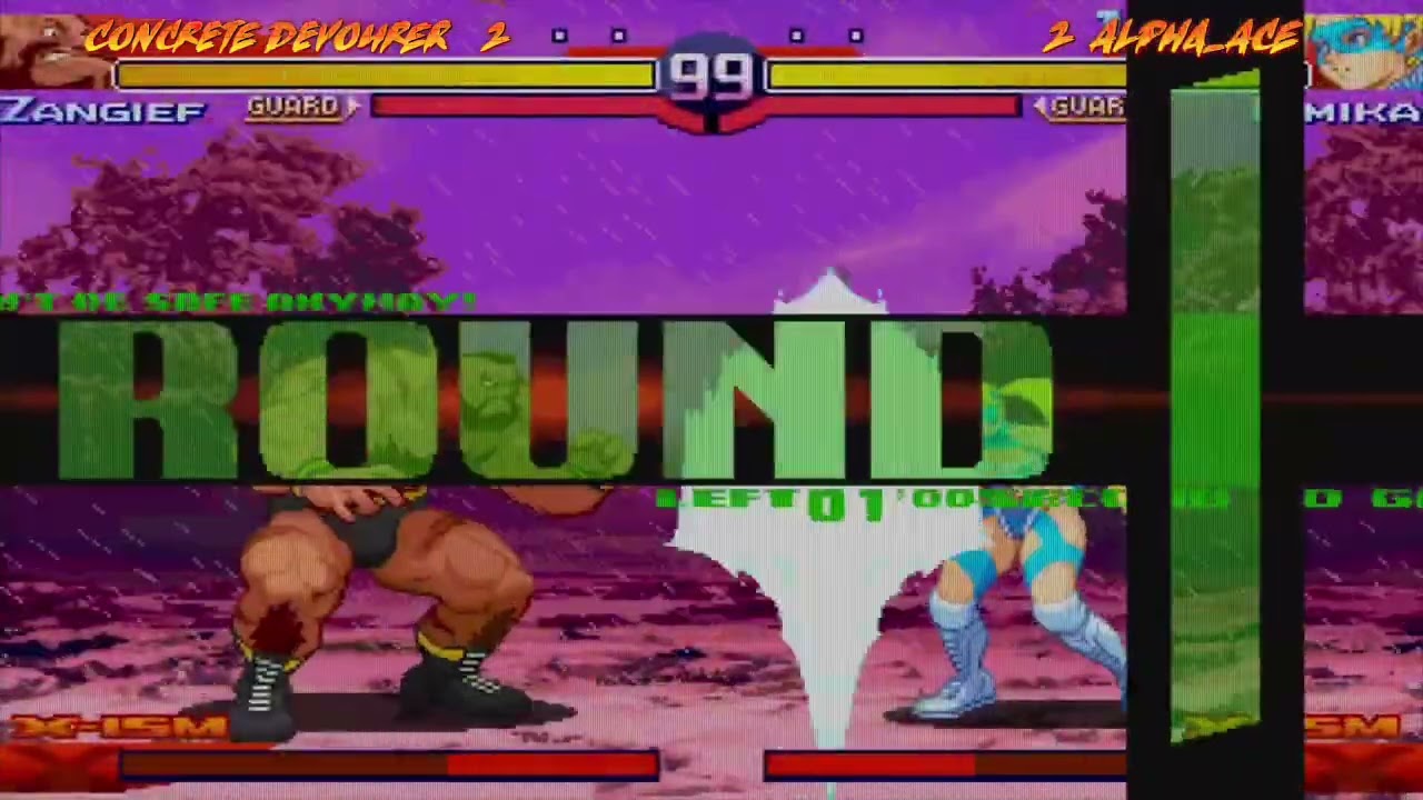 Street Fighter Alpha 3 Upper – X-ISM Clash: Zangief vs R. Mika