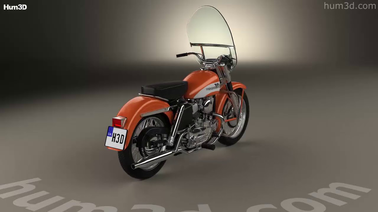 ハーレーダビッドソン KH エルヴィス・プレスリー 1956 3Dモデル