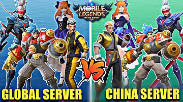 MLBB GLOBAL VS CHINESE VERSION HERO COMPARISON | MOBILE LEGENDS