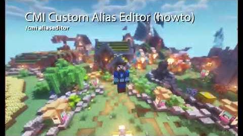 CMI: /aliaseditor (custom alias commands)