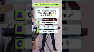 Who sang the hit song "Who's Sorry Now" in the 1950s#amercia #usaquiz #usa