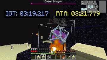 Minecraft Pre 1.9 Set Seed (Internal) Speedrun WR [3:33]