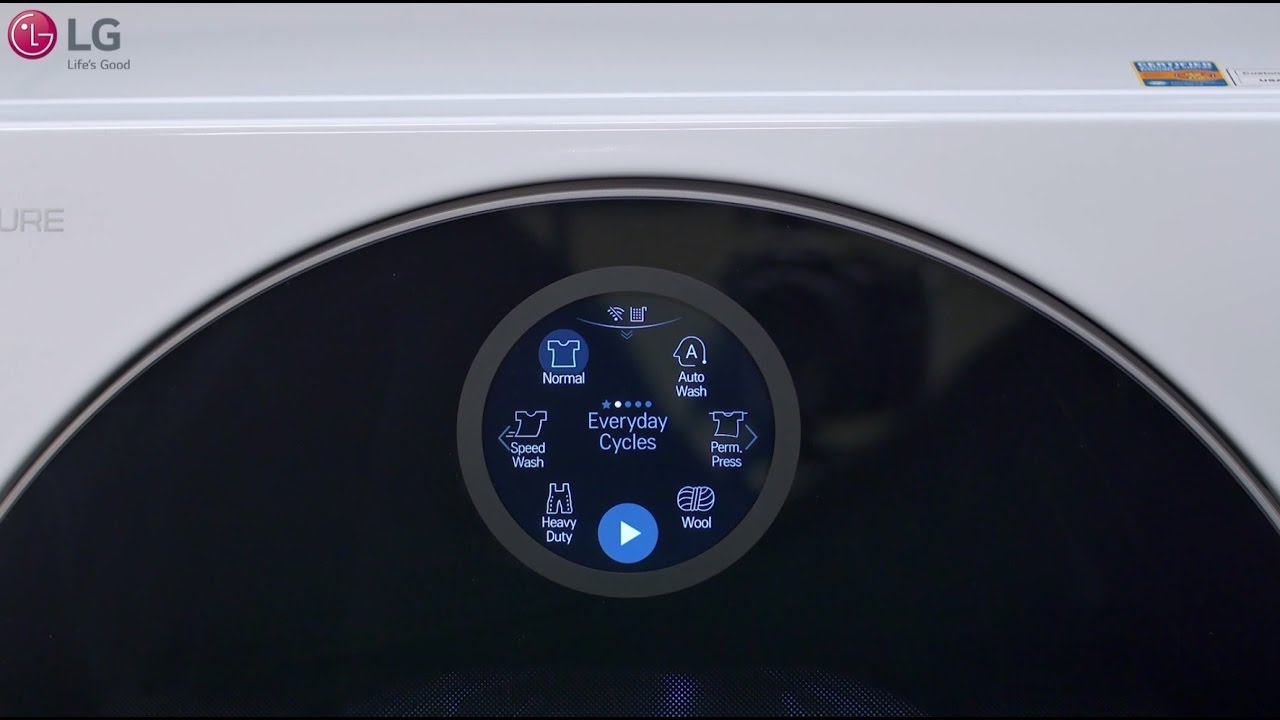 LG SIGNATURE Washer/Dryer Combo - Cycles - YouTube