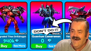 I Scammed A Scammer And Got Quantum Cameraman Toilet Tower Defense Roblox