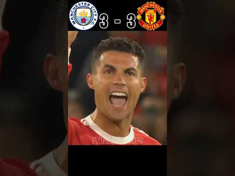 Man City VS Man United UCL Final Imaginary Ronaldo vs Haaland 🔥 #youtube #shorts #football