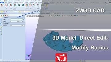 ZW3D คู่มือ สอนการใช้งาน CAD - Resize - Modify Radius