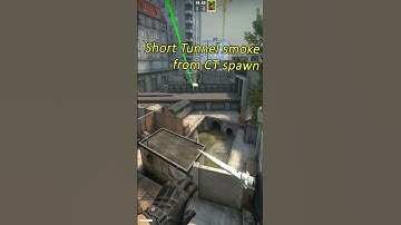 Short tunnel smoke form CT spawn | Overpass #csgo #shorts