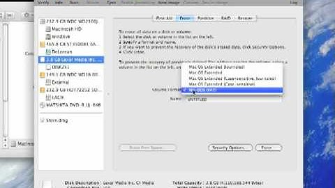How to format a drive for Mac OS X