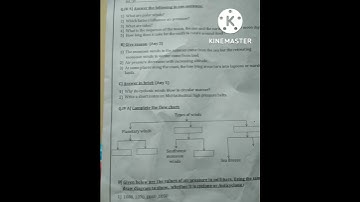 class 7th first semester Geography paper