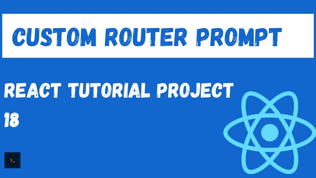 React Router Custom Prompt