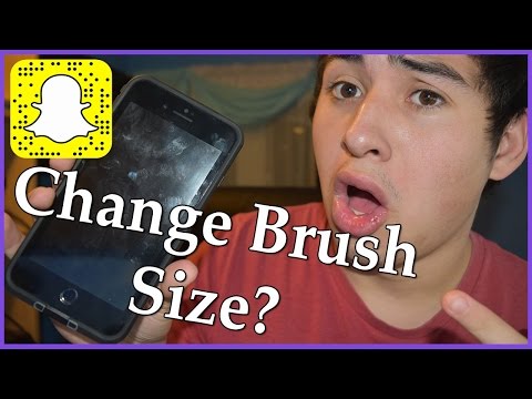 New Snapchat Update - Change Brush Size