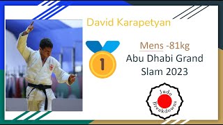 David Karapetyan 81 Mens Judo Abu Dhabi Grand Slam 2023