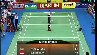 2010 Indonesia Super Series MS Final - Lee Chong Wei [MAS] Vs Taufik Hidayat [IND]