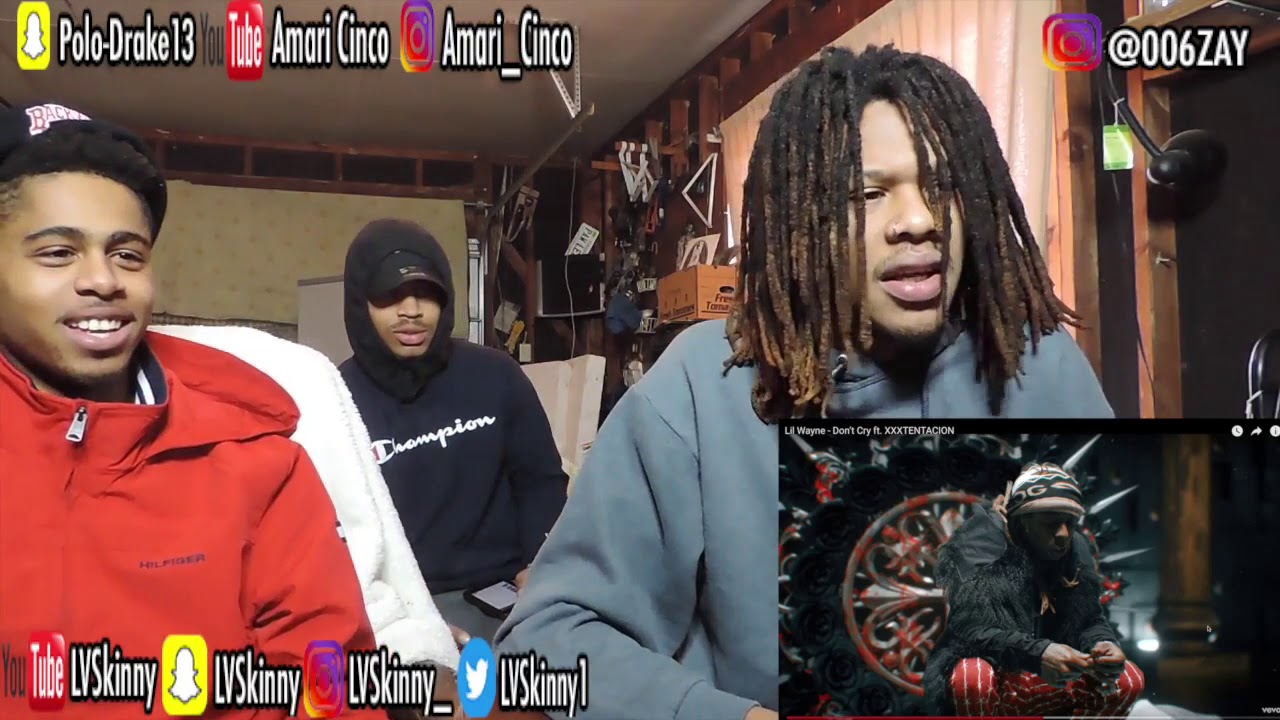 Lil Wayne Ft Xxxtentacion Don T Cry Reaction Video Youtube