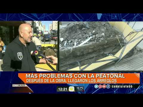 Más problemas con la peatonal