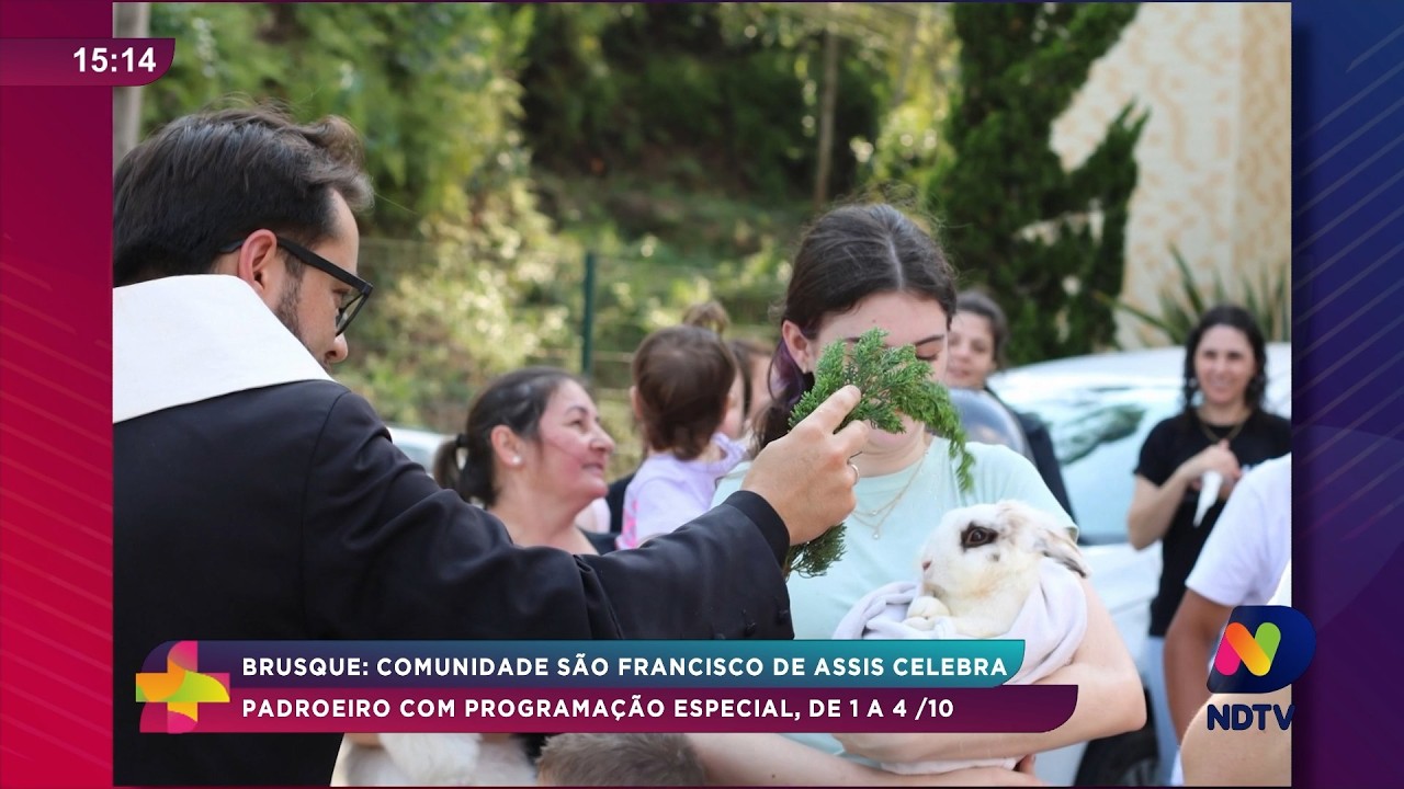 Brusque: comunidade São Francisco de Assis celebra padroeiro