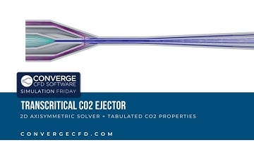 Simulating a Transcritical CO2 Ejector With CONVERGE