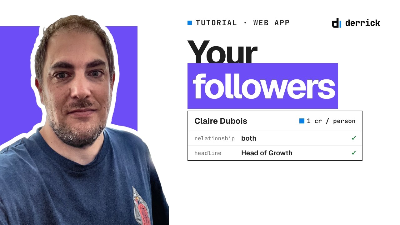 Export LinkedIn followers to a list (tutorial)