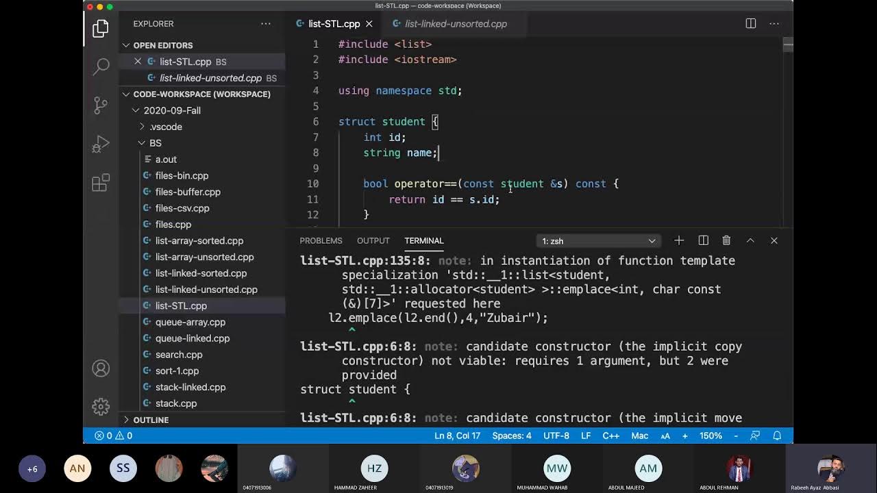 C++ STL List 10 Insert using emplace function YouTube