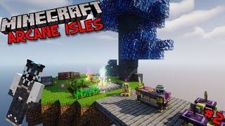 MineCraft SkyBlock  New SPELLS in MAGICAL SkyBlock! Arcane Isles Part 2